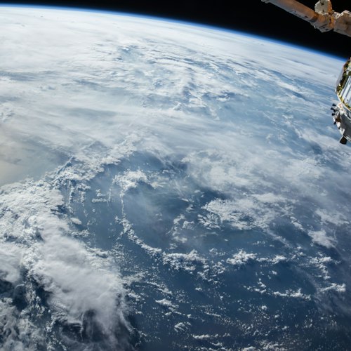 Earth seen from orbit