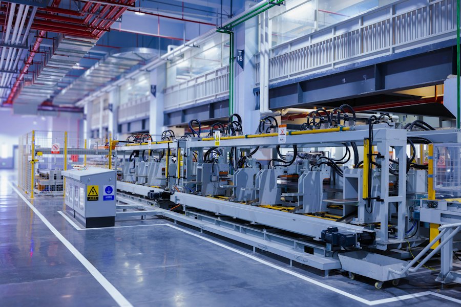 Modern manufacturing floor